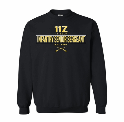 U.S. Army MOS 11Z Infantry Senior Sergeant Sweatshirt