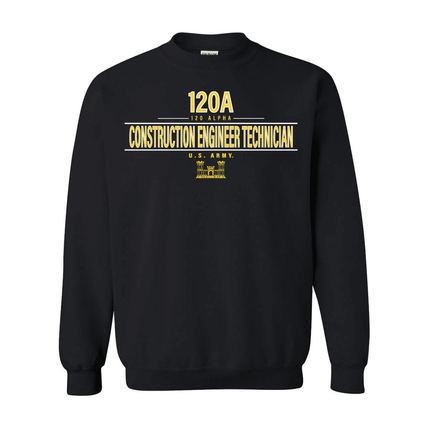 U.S. Army MOS 120a Construction Engineer Technician Sweatshirt