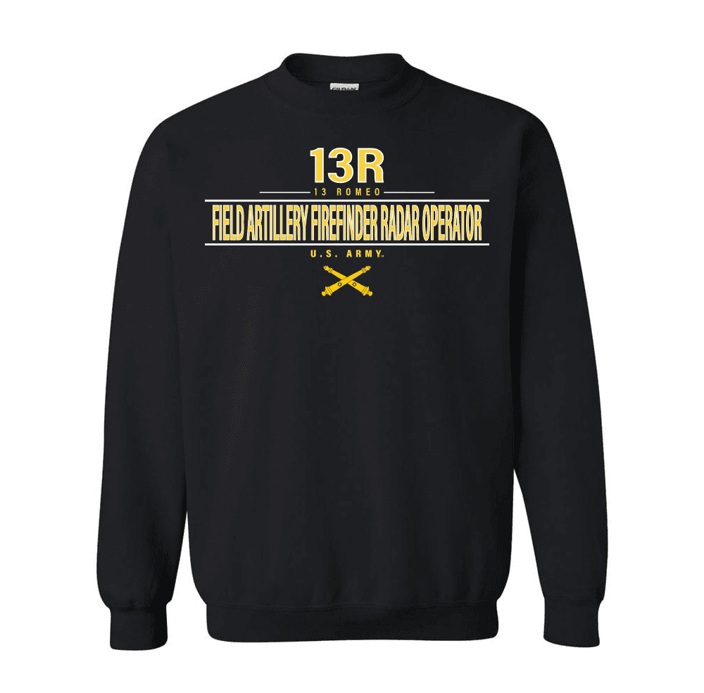 U.S. Army MOS 13R Field Artillery Firefinder Radar Operator Sweatshirt