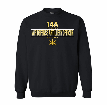 U.S. Army MOS 14A Air Defense Artillery Officer Sweatshirt