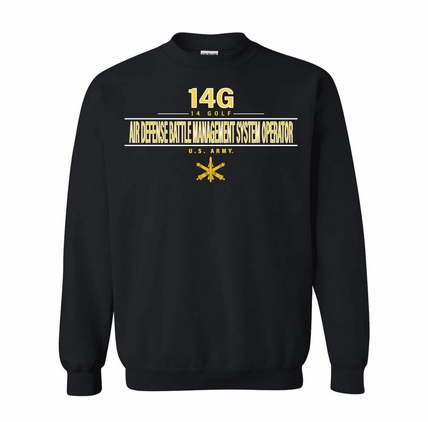 U.S. Army MOS 14G Air Defense Battle Management System Operator Sweatshirt