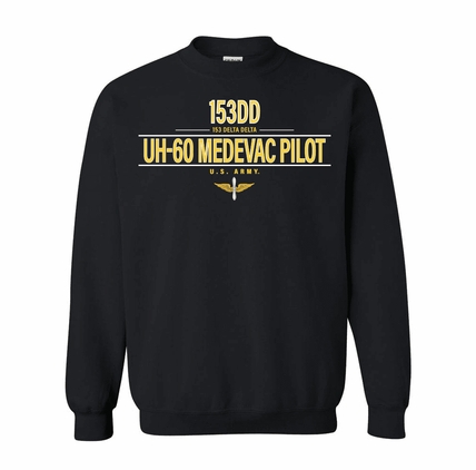 U.S. Army MOS 153dd UH-60 Medevac Pilot Sweatshirt