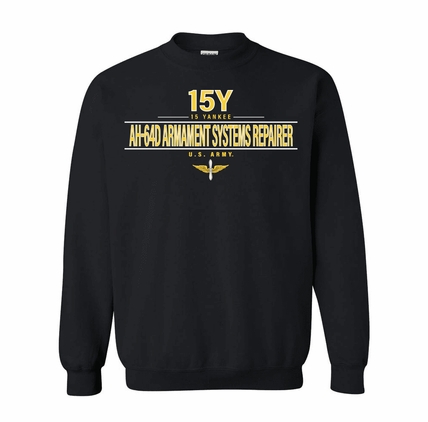 U.S. Army MOS 15y AH-64D Armament Systems Repairer Sweatshirt