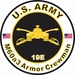 U.S. Army MOS 19E M60a3 Armor Crewman
