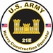 U.S. Army MOS 21E Heavy Construction Operator
