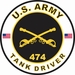 U.S. Army MOS 474 Tank Driver