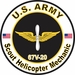 U.S. Army MOS 67V20 Scout Helicopter Mechanic