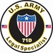 U.S. Army MOS 71D Legal Specialist