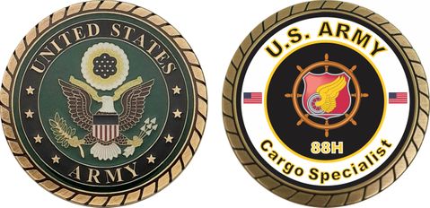 U.S. Army MOS 88H Cargo Specialist Challenge Coin