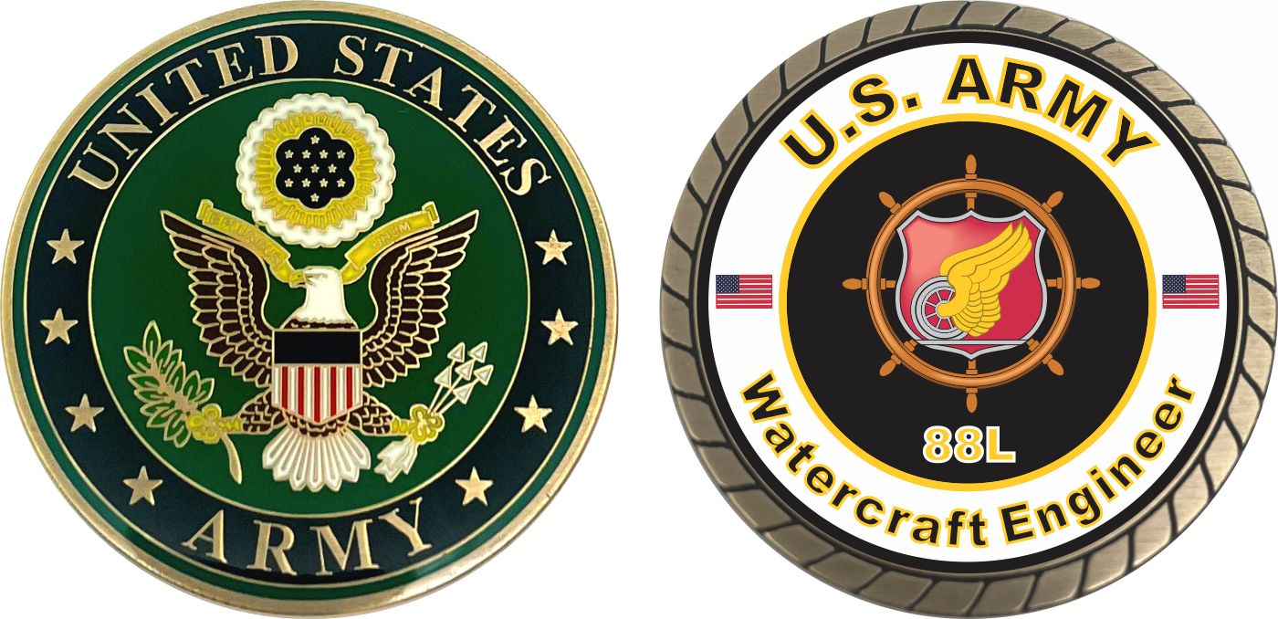 88l U.S. Army MOS 88L Watercraft Engineer Challenge Coin