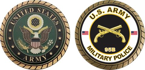 U.S. Army MOS 95B Military Police Challenge Coin