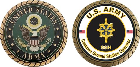 U.S. Army MOS 96H Common Ground Station Operator Challenge Coin