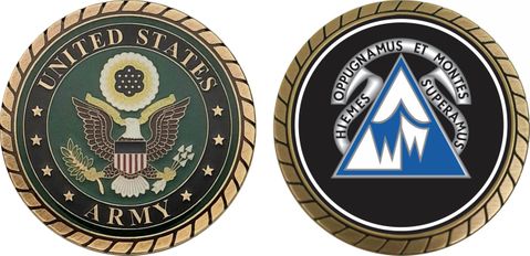 U.S. Army Nuclear Warfare Command Unit Crest Challenge Coin
