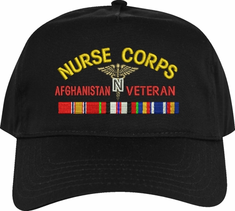 U.S. Army Nurse Corps Afghanistan Veteran Embroidered Cap