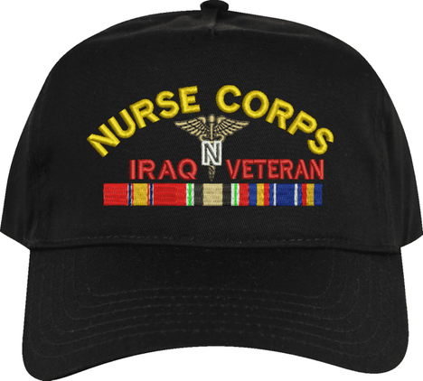 U.S. Army Nurse Corps Iraq Veteran Embroidered Cap