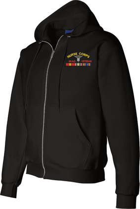 U.S. Army Nurse Corps Iraq Veteran Zippered Hoodie