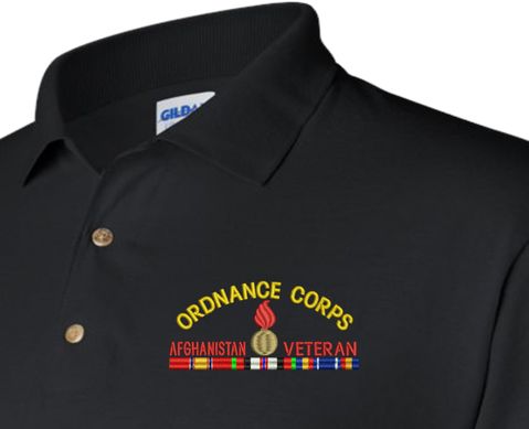 U.S. Army Ordnance Corps Afghanistan Veteran Polo