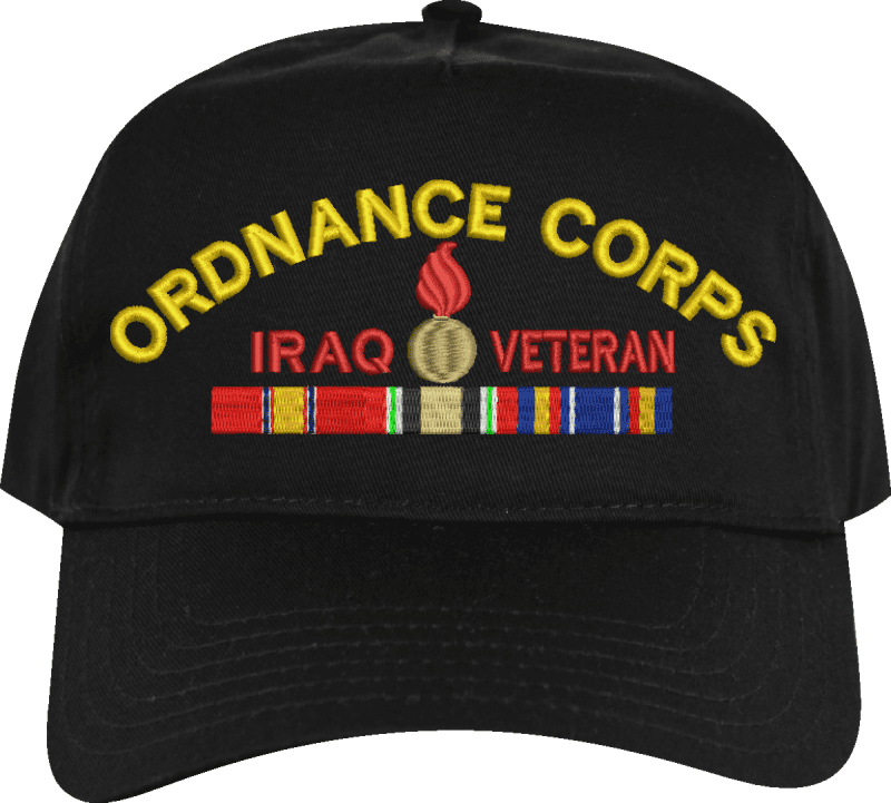 【ae】US ARMY PRISONER CAP U.S. Army Ordnance Corps Iraq Veteran Embroidered Cap