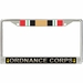 U.S. Army Ordnance Corps Iraq Veteran License Plate Frame