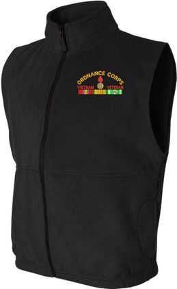 U.S. Army Ordnance Corps Vietnam Veteran Fleece Vest