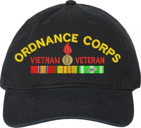 U.S. Army Ordnance Corps Vietnam Veteran Unstructured Dad Cap