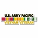 U.S. Army Pacific Vietnam Veteran Window Strip Decal