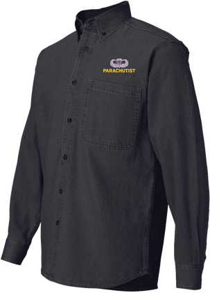U.S. Army Parachutist Jump Wings Denim Shirt
