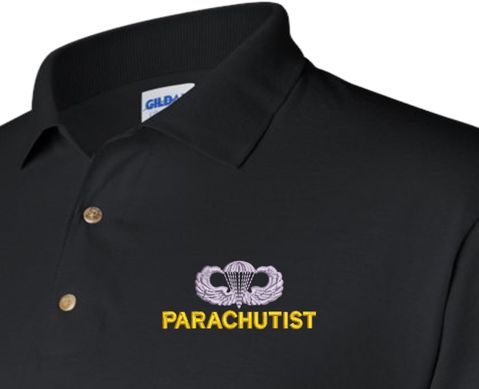 U.S. Army Parachutist Jump Wings Polo