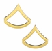 U.S. Army PFC Gold Collar Rank Insignia