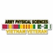 U.S. Army Physical Sciences Vietnam Veteran Window Strip Decal