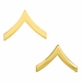 U.S. Army Private Gold Collar Rank Insignia