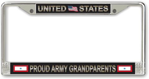 U.S. Army Proud Army Grandparents License Place Frame