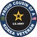 U.S. Army Proud Cousin of a Korea Veteran Decal
