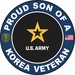 U.S. Army Proud Son of a Korea Veteran Decal
