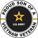 U.S. Army Proud Son of a Vietnam Veteran Decal