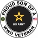 U.S. Army Proud Son of a World War II Veteran Decal