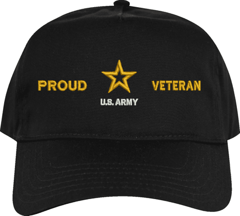 U.S. Army Proud Veteran Embroidered Cap