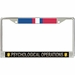 U.S. Army Psychological Operations Kosovo Veteran License Plate Frame