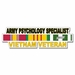 U.S. Army Psychology Specialist Vietnam Veteran Window Strip Decal