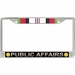 U.S. Army Public Affairs Afghanistan Veteran License Plate Frame