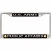 U.S. Army Public Affairs License Plate Frame