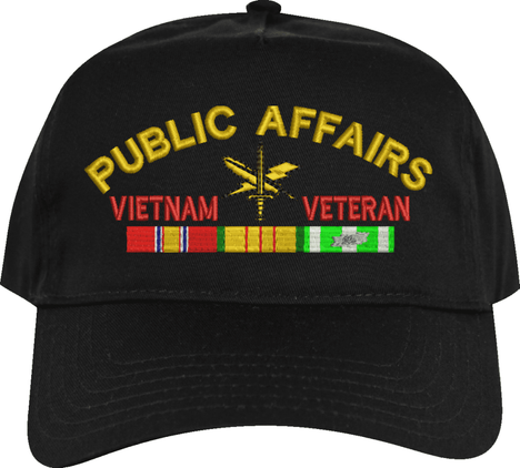 U.S. Army Public Affairs Vietnam Veteran Embroidered Cap