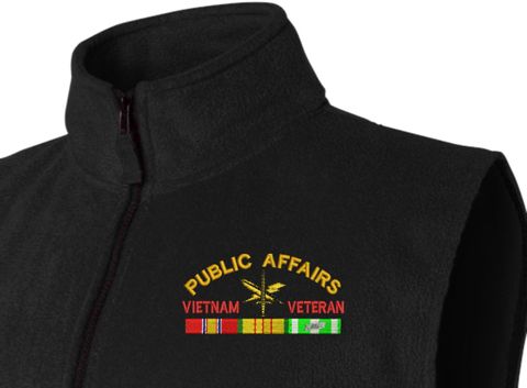 U.S. Army Public Affairs Vietnam Veteran Fleece Vest