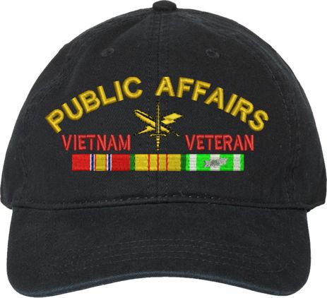 U.S. Army Public Affairs Vietnam Veteran Unstructured Dad Cap