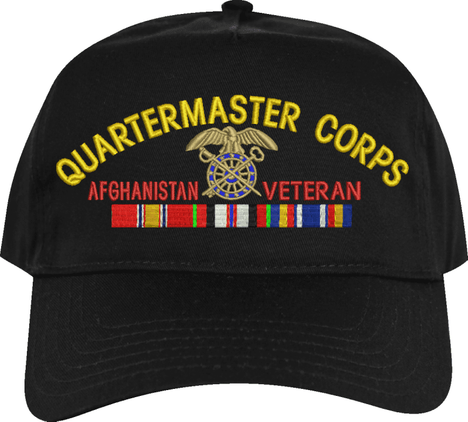 U.S. Army Quartermaster Corps Afghanistan Veteran Embroidered Cap