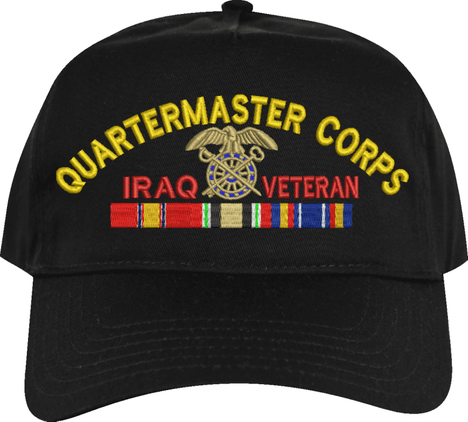 U.S. Army Quartermaster Corps Iraq Veteran Embroidered Cap