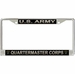 U.S. Army Quartermaster Corps License Plate Frame