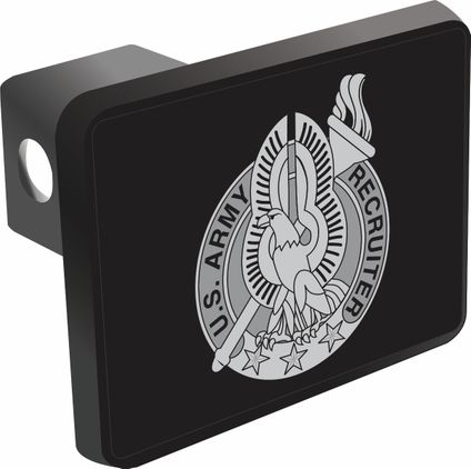 U.S. Army Recruiter Gray Badge Trailer Hitch Cover