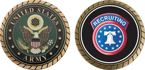 U.S. Army Recruiting Command Patch Challenge Coin