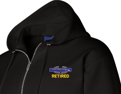 U.S. Army Retired (CIB) Full Zip Hoodie